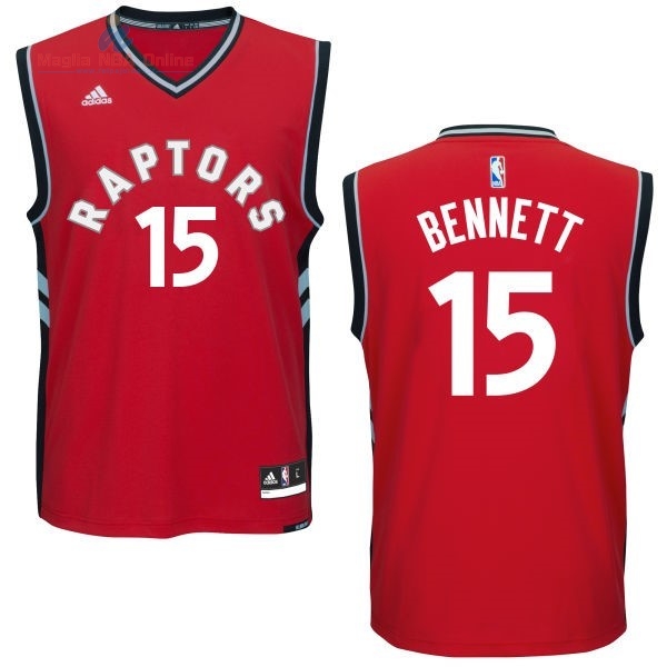 Acquista Maglia NBA Toronto Raptors #15 Anthony Bennett Rosso