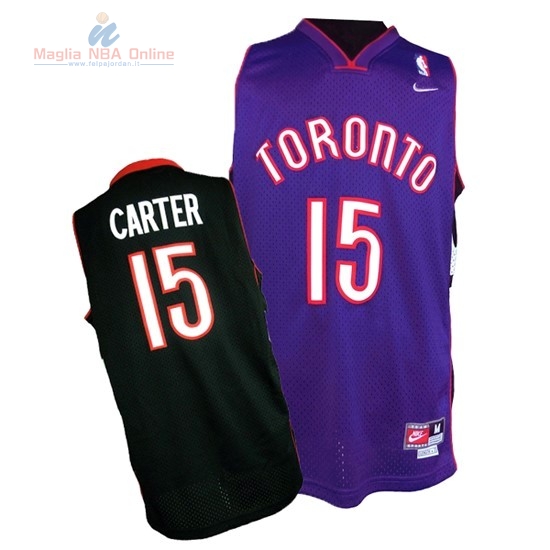 Acquista Maglia NBA Toronto Raptors #15 Vince Carter Porpora Blu