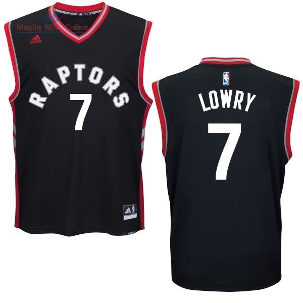 Acquista Maglia NBA Toronto Raptors #7 Kyle Lowry Nero