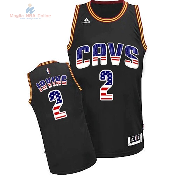 Acquista Maglia NBA USA Flag Special Edition #2 Irving Nero