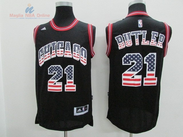 Acquista Maglia NBA USA Flag Special Edition #21 Butler Nero