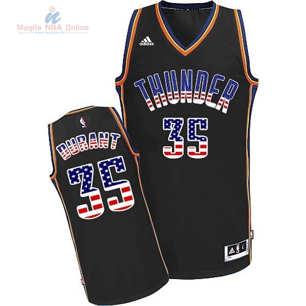 Acquista Maglia NBA USA Flag Special Edition #35 Durant Nero