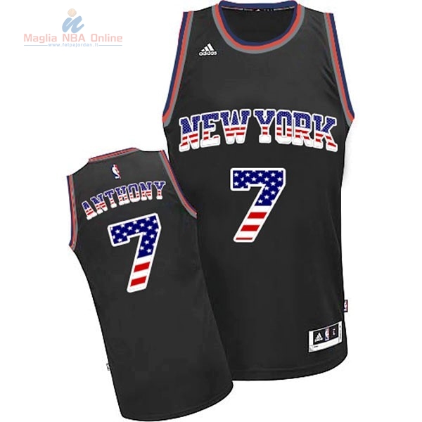 Acquista Maglia NBA USA Flag Special Edition #7 Antmony Nero