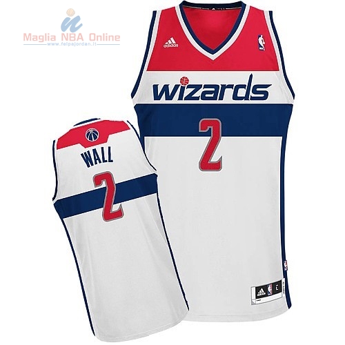 Acquista Maglia NBA Washington Wizards #2 John Wall Bianco