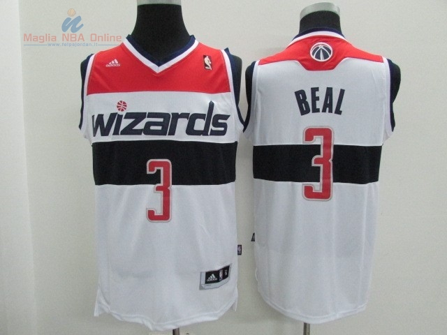 Acquista Maglia NBA Washington Wizards #3 Bradley Beall Bianco