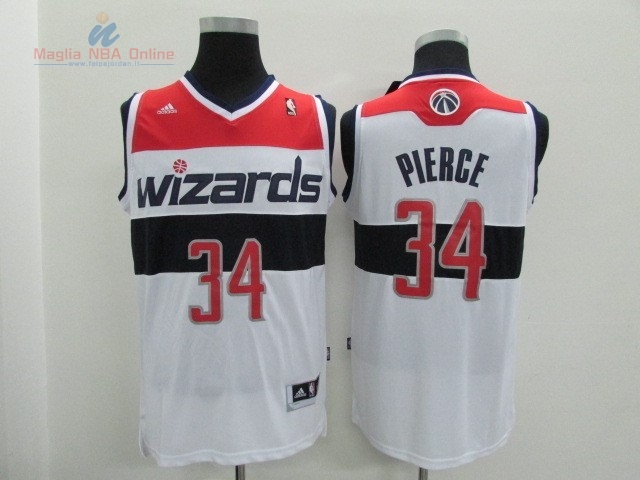 Acquista Maglia NBA Washington Wizards #34 Paul Pierce Bianco