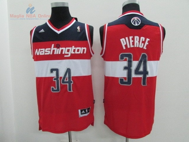 Acquista Maglia NBA Washington Wizards #34 Paul Pierce Rosso