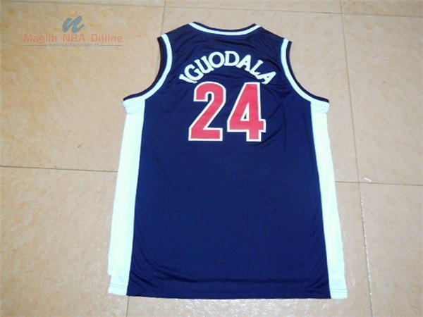 Acquista Maglia NCAA Arizona #24 Andre Iguodala Blu