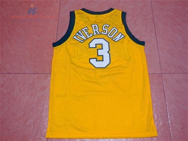 Acquista Maglia NCAA Bethel Park #3 Allen Iverson Giallo