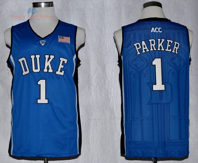 Acquista Maglia NCAA Duke #1 Jabari Parker Blu