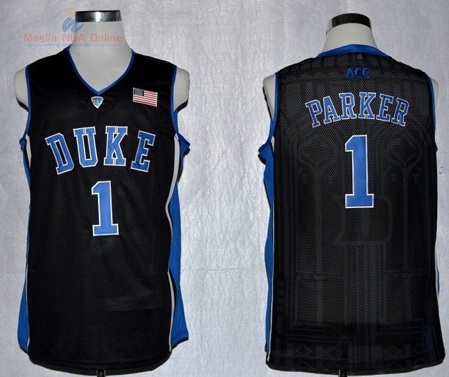 Acquista Maglia NCAA Duke #1 Jabari Parker Nero