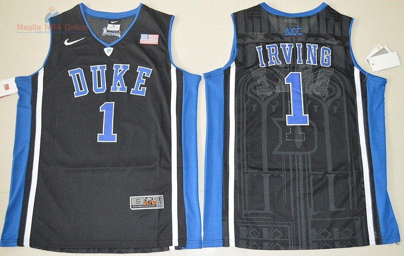 Acquista Maglia NCAA Duke #1 Kyrie Irving Nero