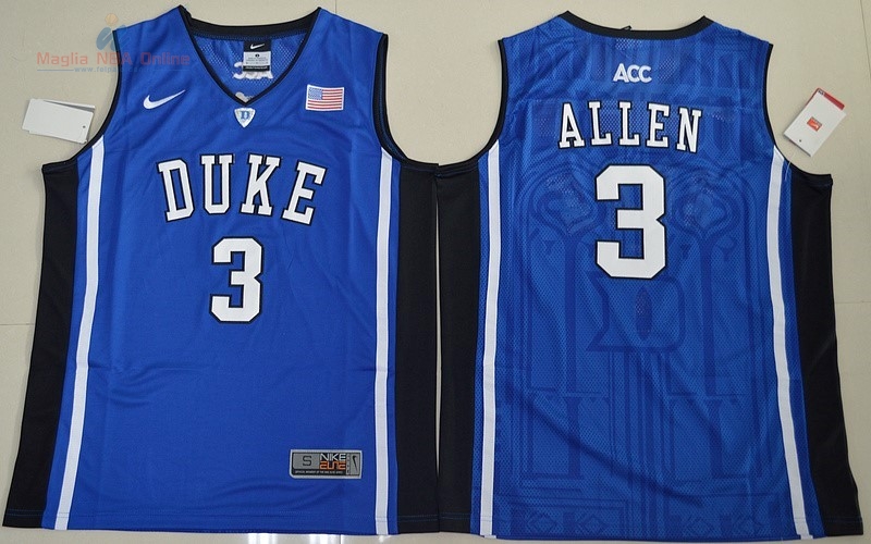 Acquista Maglia NCAA Duke #3 Garyson Allen Blu