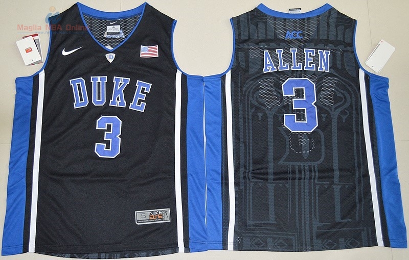 Acquista Maglia NCAA Duke #3 Garyson Allen Nero