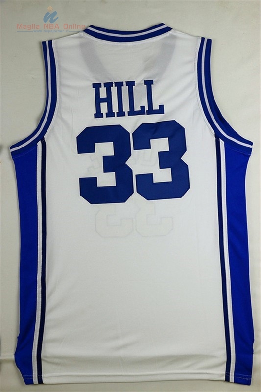 Acquista Maglia NCAA Duke #33 Grant Hill Bianco