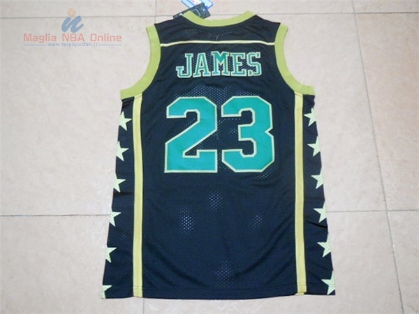 Acquista Maglia NCAA Irish #23 LeBron James Nero