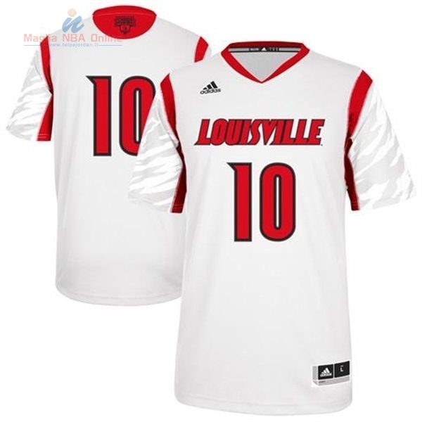 Acquista Maglia NCAA Louisville #10 Dieng Bianco