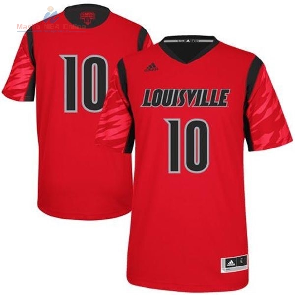 Acquista Maglia NCAA Louisville #10 Dieng Rosso