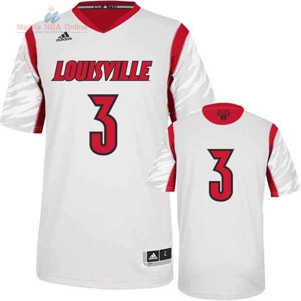 Acquista Maglia NCAA Louisville #3 Siva Bianco