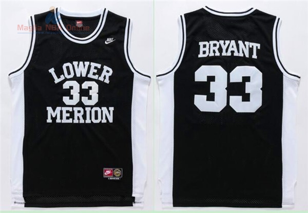 Acquista Maglia NCAA Lower Merion #33 Kobe Bryant Nero