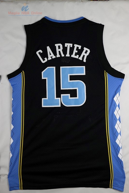 Acquista Maglia NCAA North Carolina #15 Vince Carter Nero