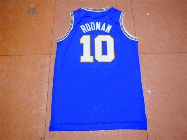 Acquista Maglia NCAA Oklahoma #10 Dennis Rodman Blu