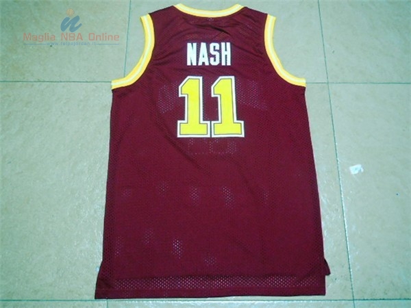 Acquista Maglia NCAA Santa Clara #11 Steve Nash Rosso