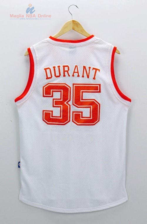 Acquista Maglia NCAA Texas #35 Kevin Durant Bianco