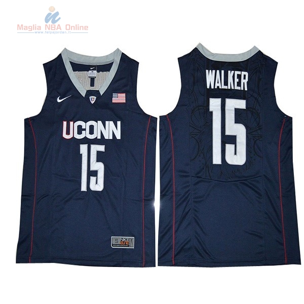 Acquista Maglia NCAA Uconn #15 Walker Nero