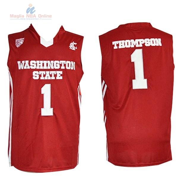 Acquista Maglia NCAA Washington State #1 Thompson Rosso