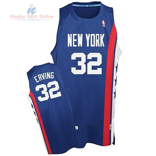 Acquista Maillo ABA Brooklyn Nets #32 Erving Blu