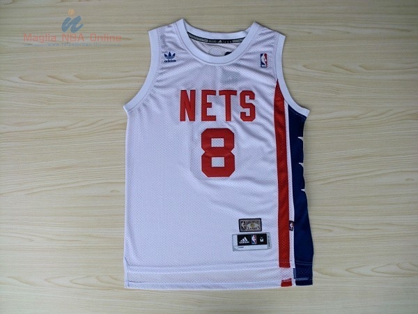 Acquista Maillo ABA Brooklyn Nets #8 Willams Bianco