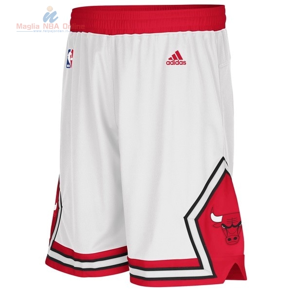 Acquista Pantaloni Basket Adidas Chicago Bulls Bianco