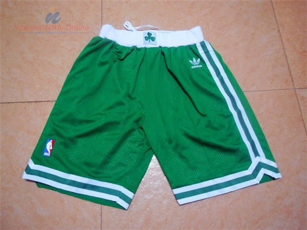 Acquista Pantaloni Basket Boston Celtics Retro Verde