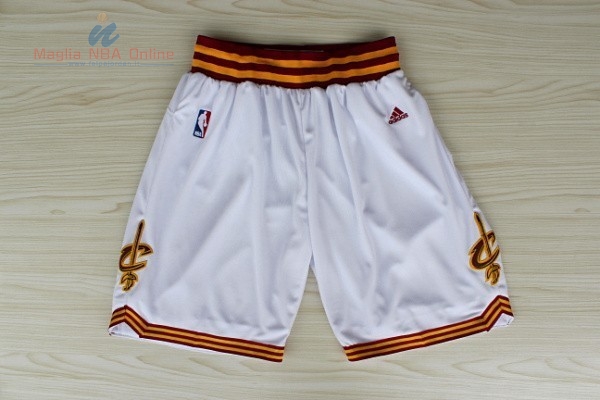 Acquista Pantaloni Basket Cleveland Cavaliers Bianco