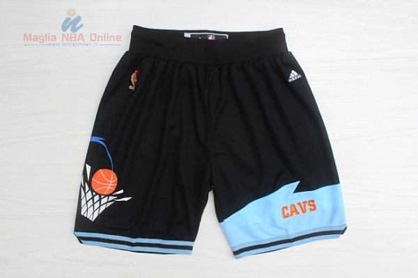 Acquista Pantaloni Basket Cleveland Cavaliers Retro Nero