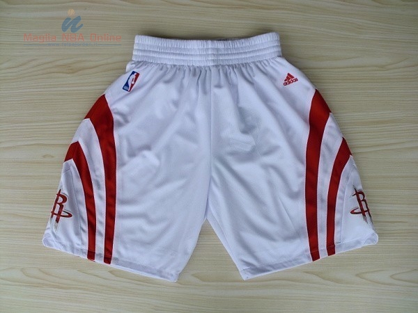 Acquista Pantaloni Basket Houston Rockets Bianco