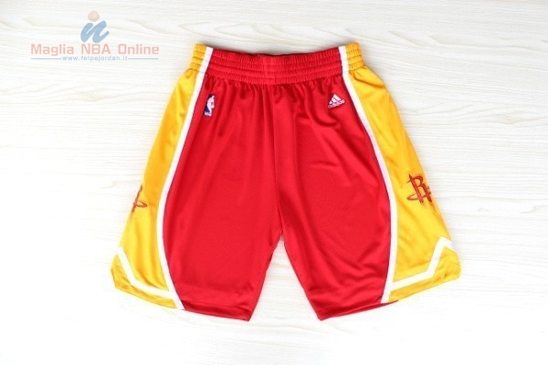 Acquista Pantaloni Basket Houston Rockets Retro Rosso