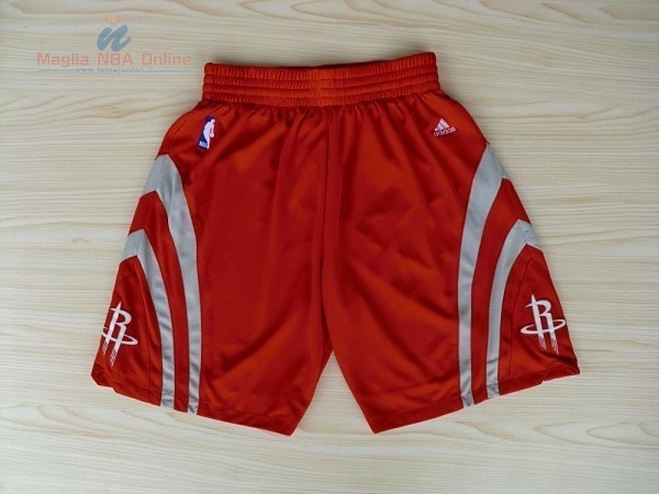 Acquista Pantaloni Basket Houston Rockets Rosso