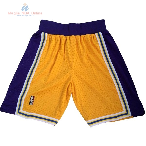 Acquista Pantaloni Basket Los Angeles Lakers Giallo
