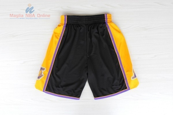 Acquista Pantaloni Basket Los Angeles Lakers Nero