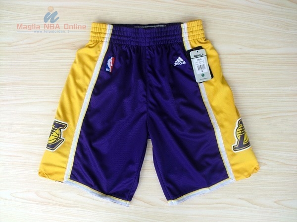 Acquista Pantaloni Basket Los Angeles Lakers Porpora 2018