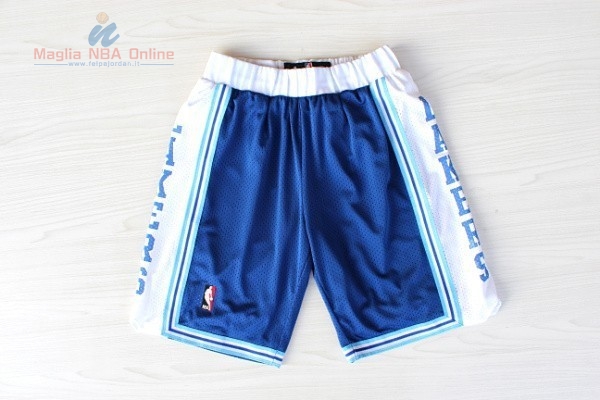 Acquista Pantaloni Basket Los Angeles Lakers Retro Blu