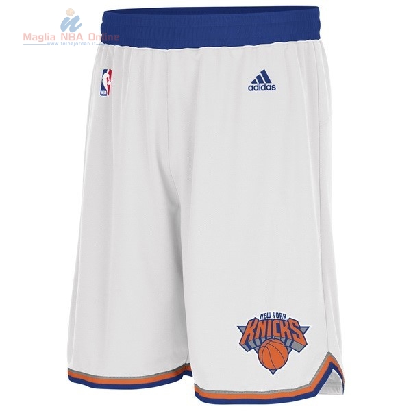 Acquista Pantaloni Basket New York Knicks Bianco