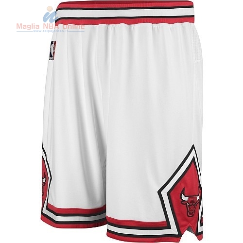 Acquista Pantaloni Basket Nike Chicago Bulls Bianco