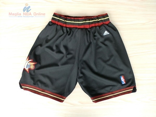 Acquista Pantaloni Basket Philadelphia Sixers Nero