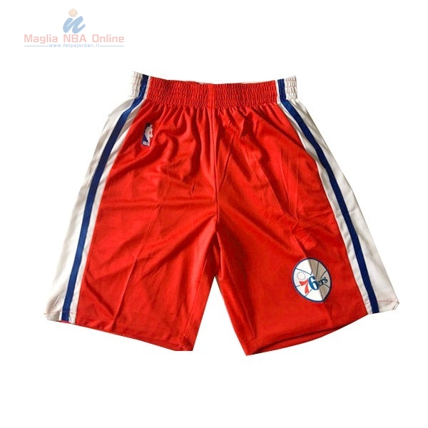 Acquista Pantaloni Basket Philadelphia Sixers Rosso