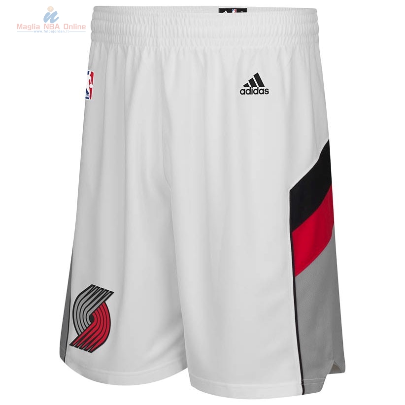 Acquista Pantaloni Basket Portland Trail Blazers Bianco