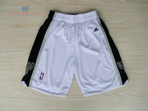 Acquista Pantaloni Basket San Antonio Spurs Bianco