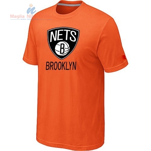 Acquista T-Shirt Brooklyn Nets Arancia